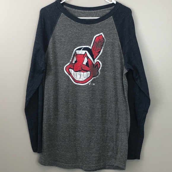 Fanatics Other - Men’s medium Cleveland Indians long sleeve raglan